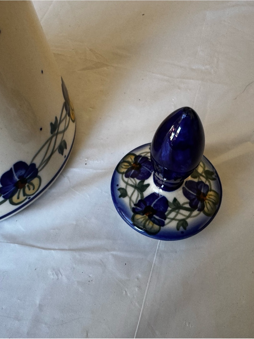 Polish Pottery Opus Coffee Pot Floral With Lid - Picture 4 of 7
